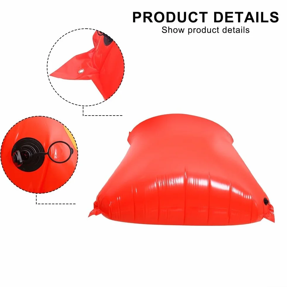 Cojín inflable para piscina de invierno, cojín inflable para cerrar la piscina, resistente al frío, cojines de aire grandes con ojales (200 x 250 x 90 cm)