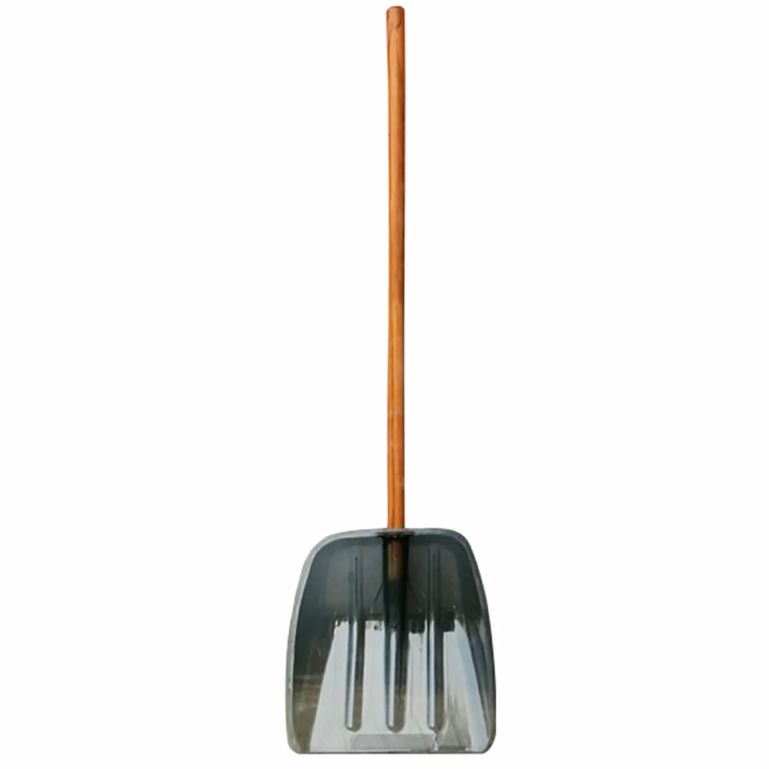 Pala de Nieve, Cabeza de Pala, Palas Cuadradas con Mango Recto de Madera, Pala para Nieve de Polipropileno Transparente, Robusta y Duradera, Fuerte Capacidad de Carga, para Entrada, Hogar, Jardín ( Si