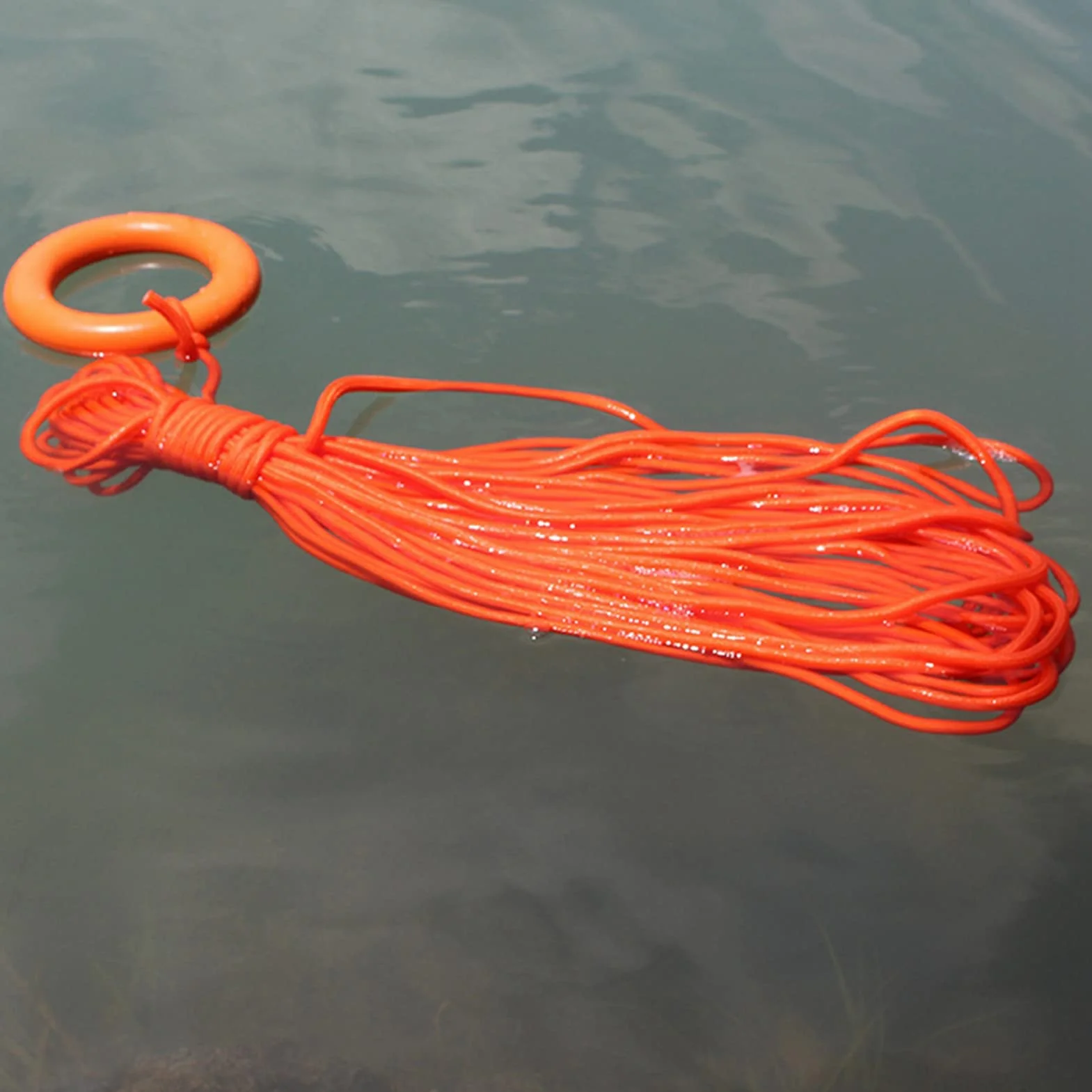 BORDSTRACT Cuerda Salvavidas Flotante 8mm x 30m, Cuerda de Lanzamiento Profesional para Rescate, Buceo Snorkel Deportes Acuáticos