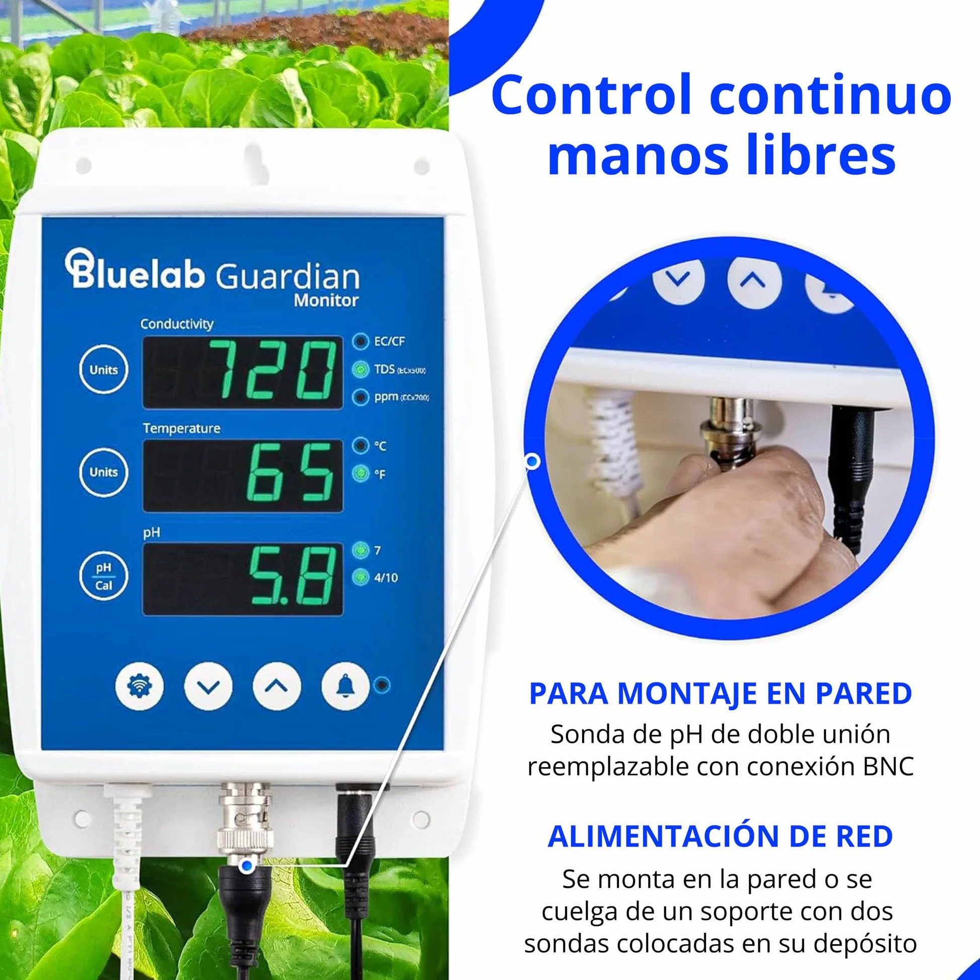 Bluelab Guardian Continuo Monitor WIFI. Ph/Ec/Temperatura