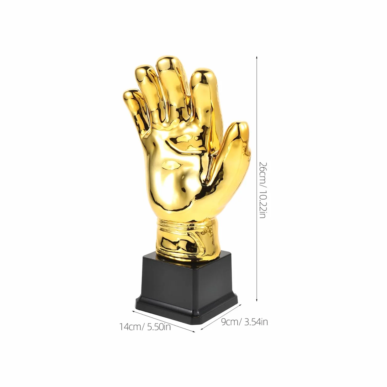 UPKOCH Trofeo Portero Oro Forma de Fútbol Deportivo Decorativo para Competiciones