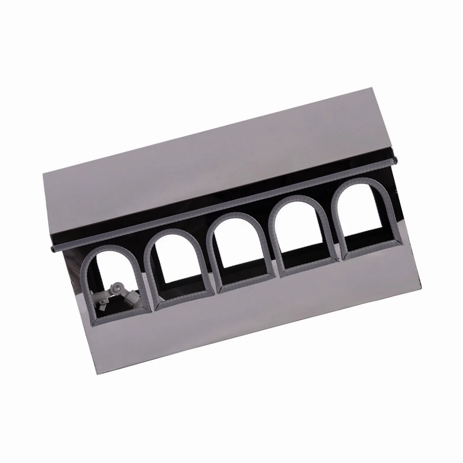 10 Ventana de embebido Bebedero automático Permanente para Aves de Corral con Flecos Suaves para hidratación Segura Estructura de embebido de Aves de Corral con Puerta Flotante