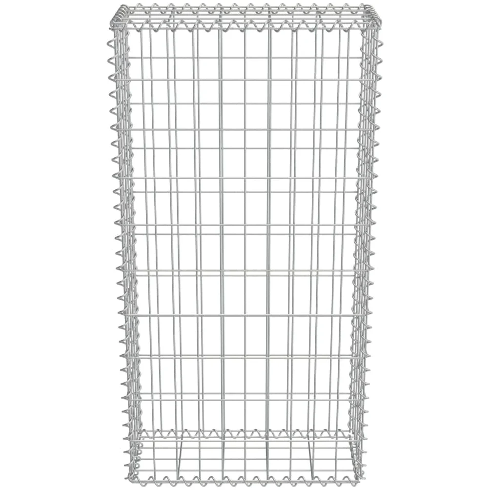 Muro de gaviones con cubiertas acero galvanizado 50x20x100 cm, Malla metálica para gallinero, Red de gallinero de acero, Alambrada de gallinero de acero resistente para proteger a tus aves de corral