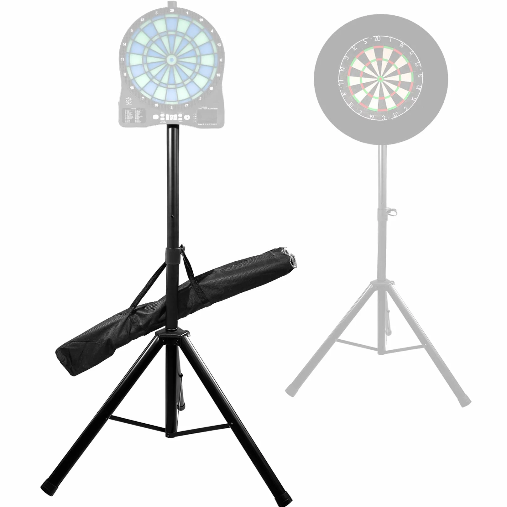 Turnart Soporte para diana de dardos, pesado 106-200 cm, 3.7 kg