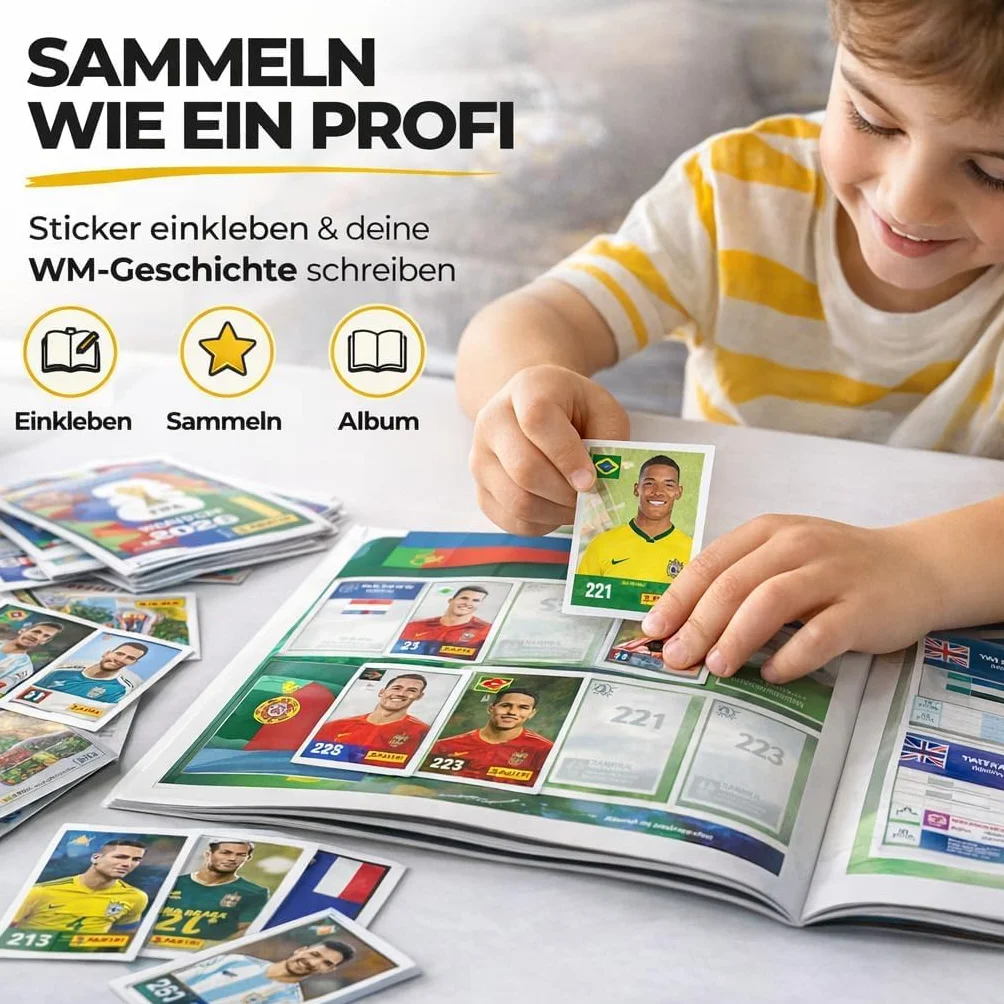 Panini Álbum Copa Mundial 2026 XXL Set con Stickers y Calendario