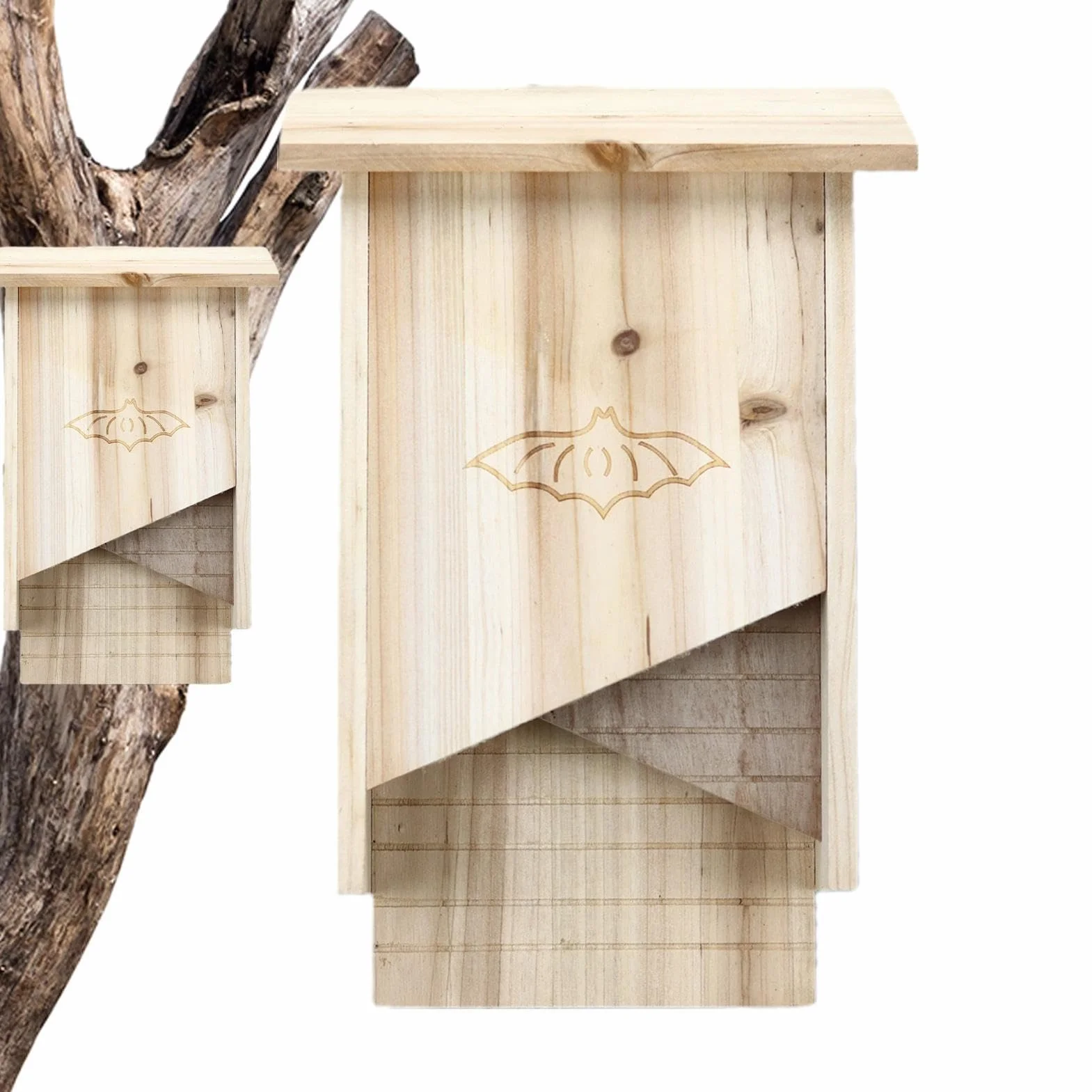 Casas para murciélagos al aire libre | murciélagos resistentes a la intemperie para exteriores | Casa murciélagos madera resistente a la intemperie para exteriores, Pacienjo