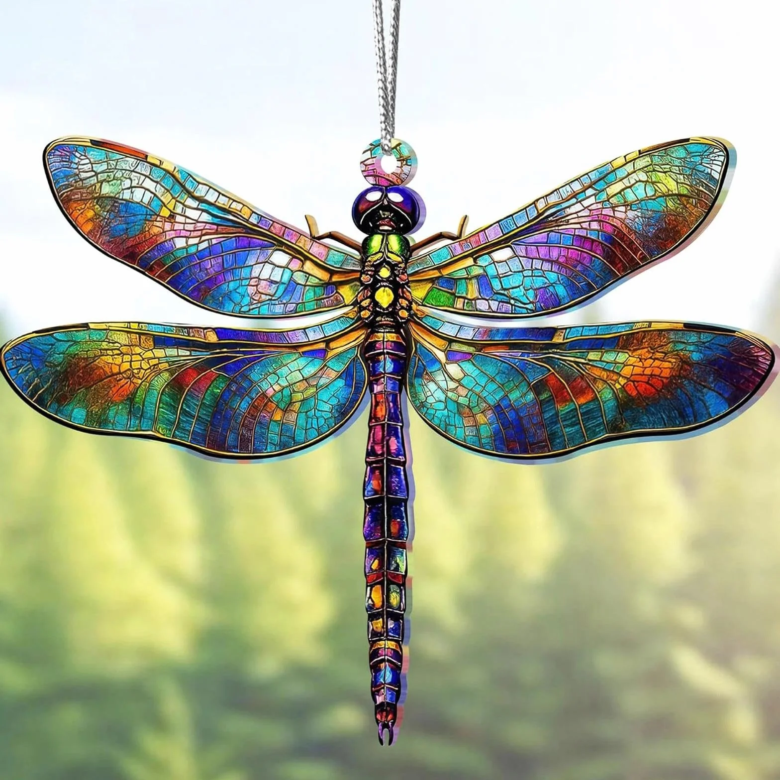 Atrapasoles de Libélula, Suncatcher Acrílico Captador, Decoración de Ventana, Decoración de Jardín, Decoraciones Navideñas, Regalos de Cumpleaños para Mujeres