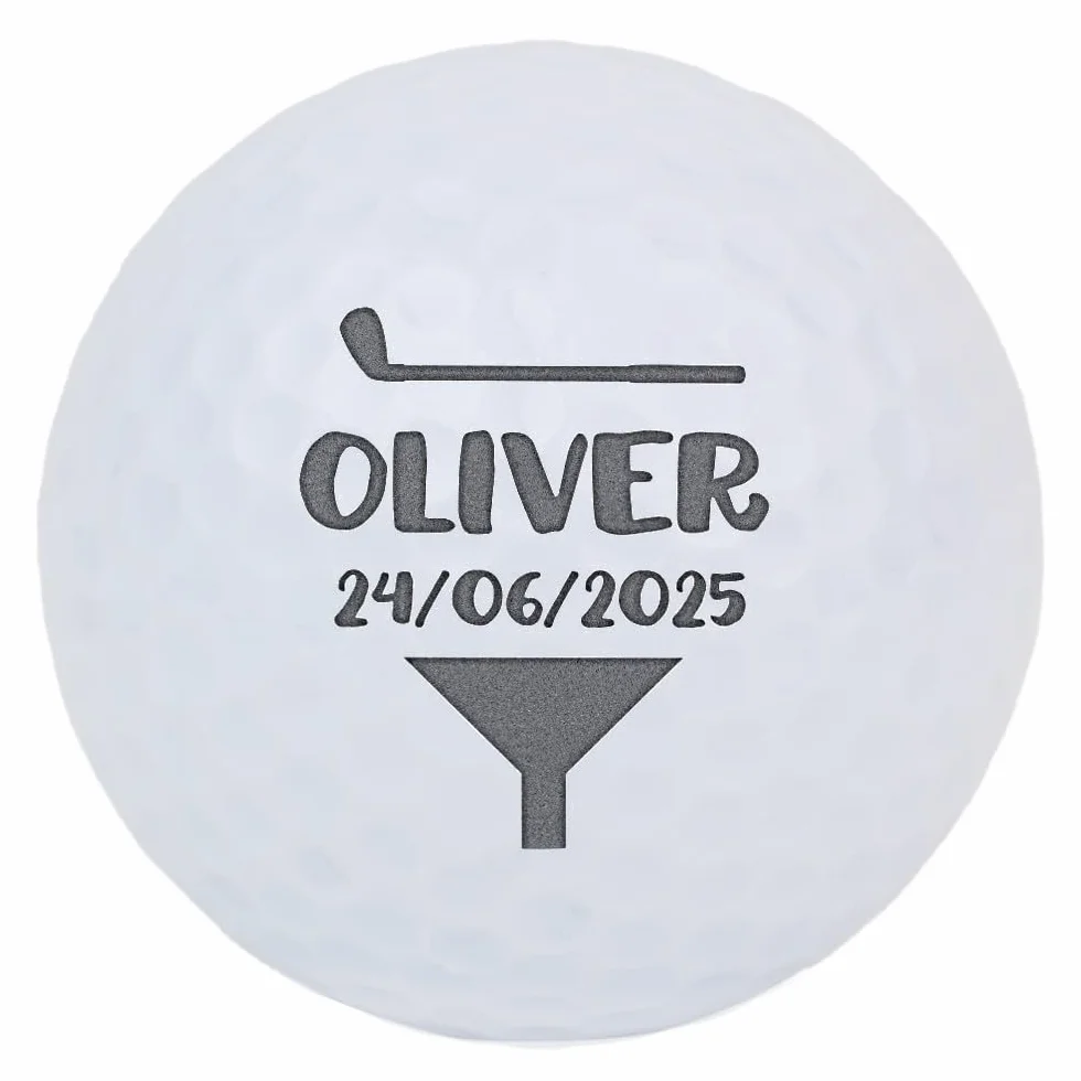 Wanapix Pack 3 Bolas de Golf Personalizadas Grabada o Impresa Regalo Golfistas