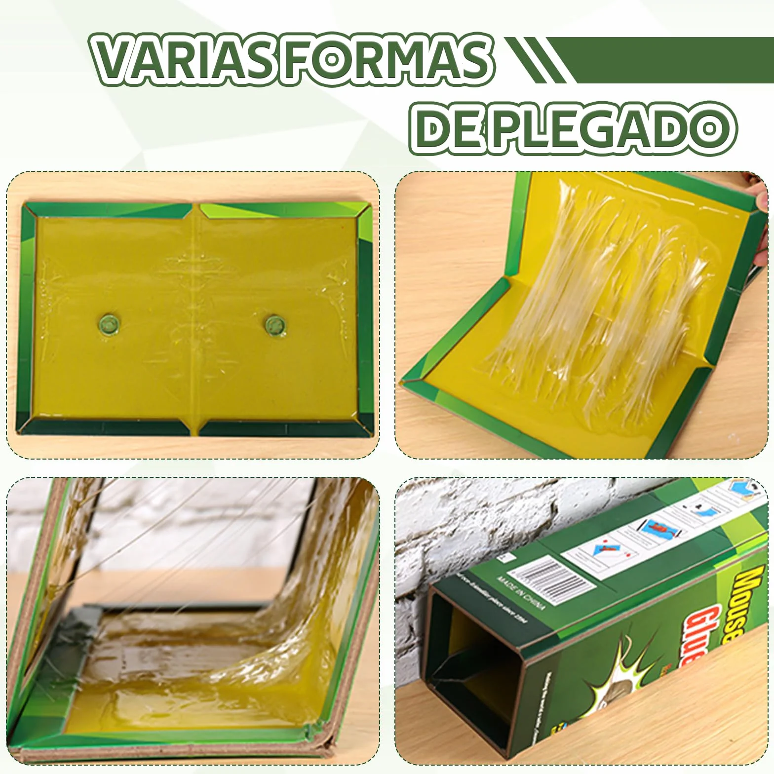 12 Piezas Pegamento Ratones Pegajoso Fuerte Trampa Aadhesiva para Ratas y Ratones Profesional Atrapa Ratón y Cucarachas, Trampas Ratas Adhesivo Utilizado en Cocinas, Salas de Estar, Almacenes