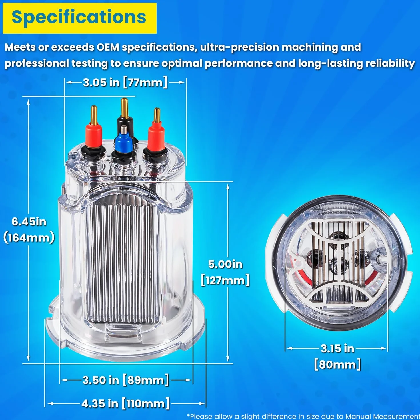 R0511400 - 35 electrodos de repuesto para Zodiac Jandy AquaPure Ei Series 35 Generador electrónico de cloro de agua salada APURE35 APURE35PLG piscinas de hasta 35,000 galones con junta tórica R0511600
