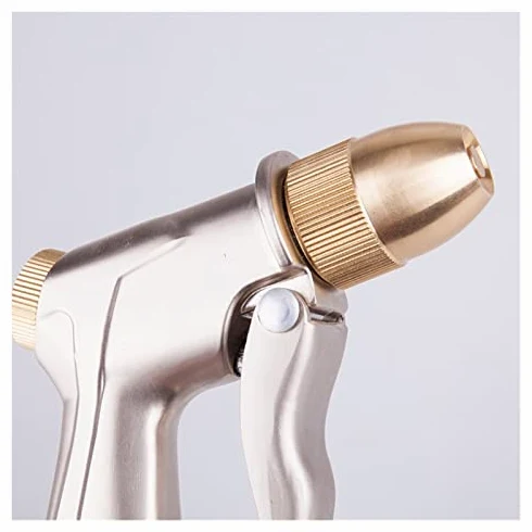 Pistola de agua de alta presión Boquilla ajustable de metal Jardinería Riego Manguera de lavado de autos Pistola de agua Pulverizador de latón Venta directa Pistola de agua de alta presión (Color : Y