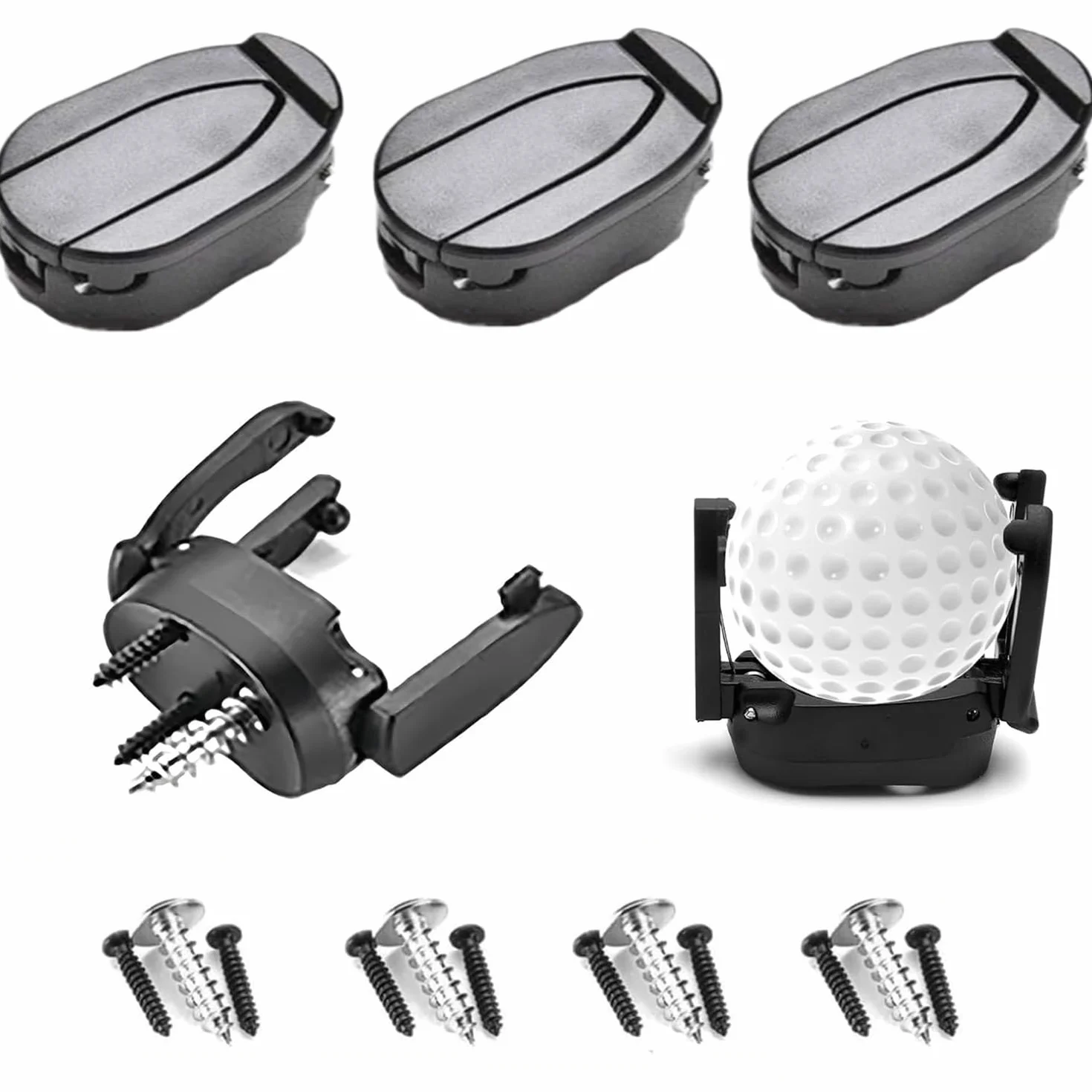 Mini Recuperador de Bolas de Golf Plegable, 4 Piezas, Accesorio de Plástico para Recoger Pelotas