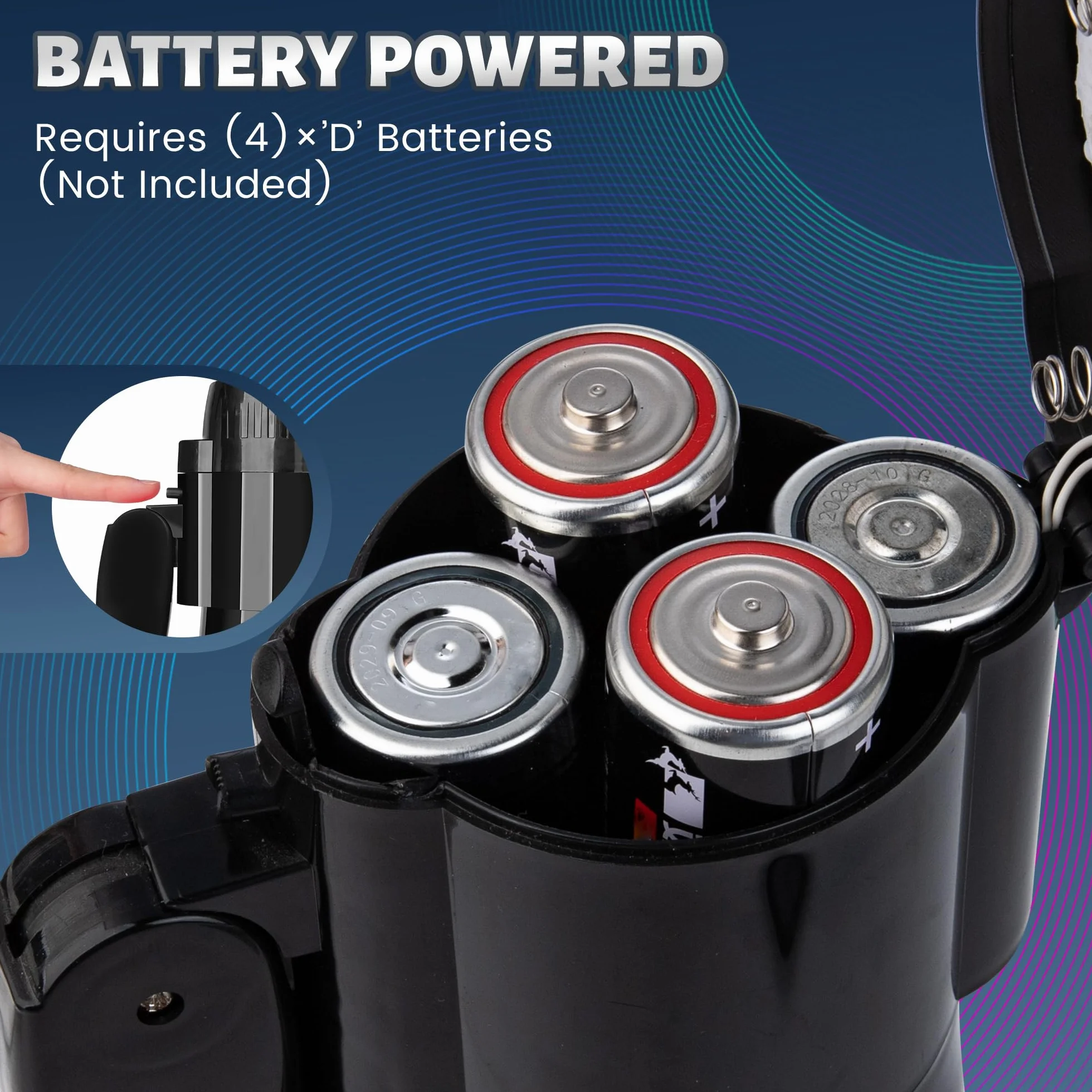Megáfono Bullhorn 30W portátil altavoz voz sirena alarma grabación 240S control volumen correa negro