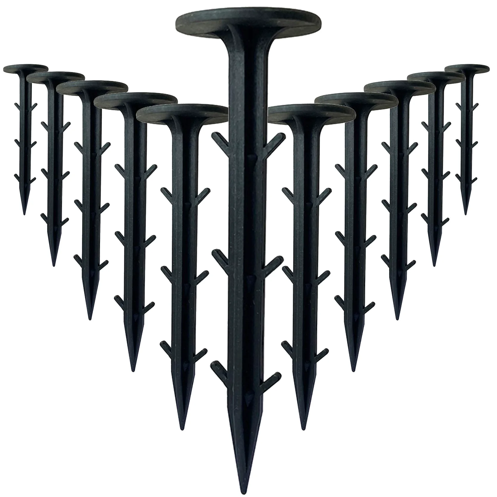 1000 ganchos de fijación para lonas de fieltro, anclajes de tierra para el control de malas hierbas, lona de fieltro, fijación para lonas, estables, resistentes a la intemperie, 11 cm