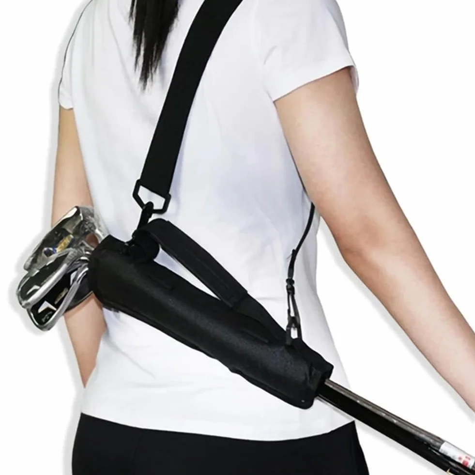 Bolsa de golf ligera de nailon para hombres y mujeres, bolsa de transporte duradera