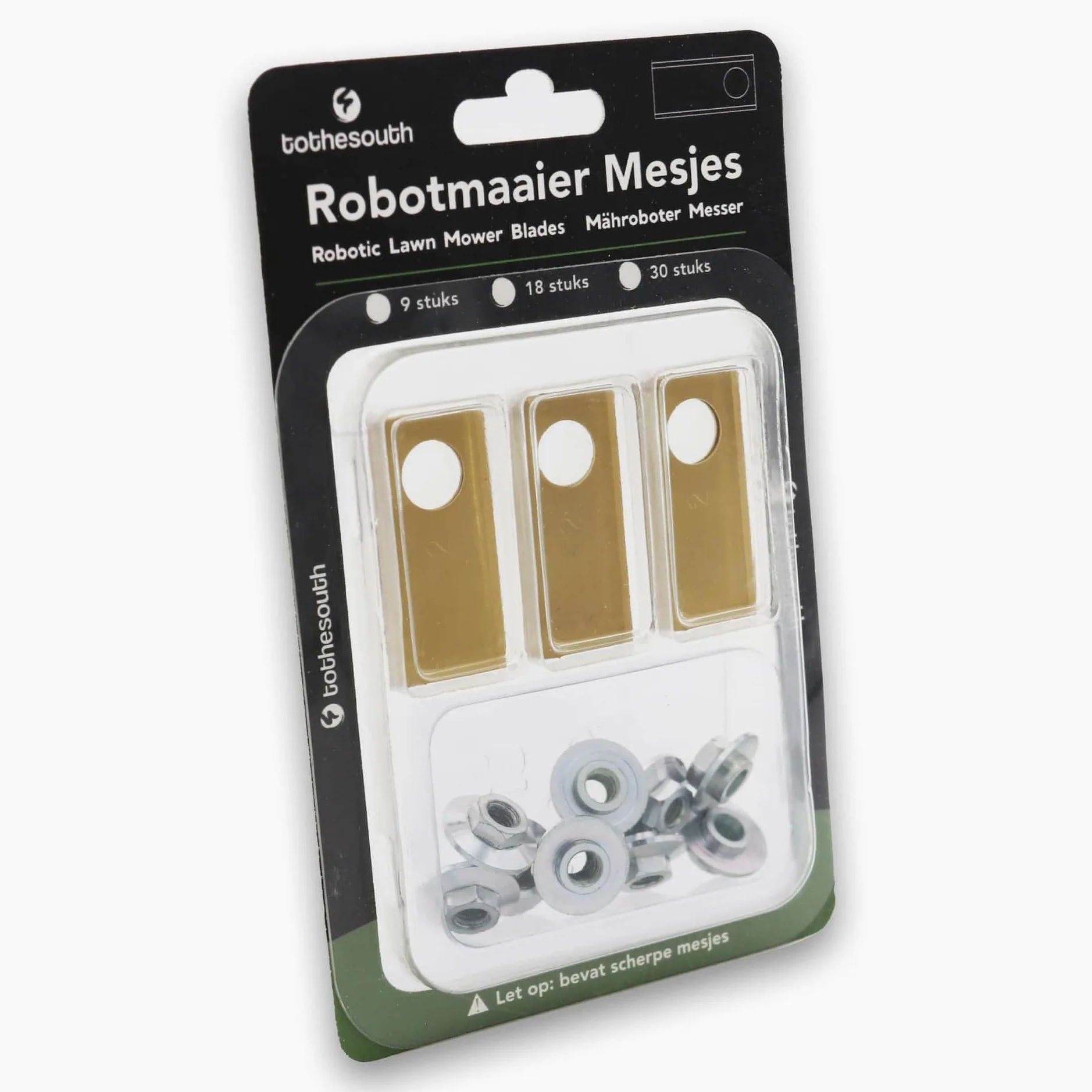 60x To the South® Robot cortacésped Cuchillas de titanio adecuado para Honda Miimo HRM 310-60 piezas