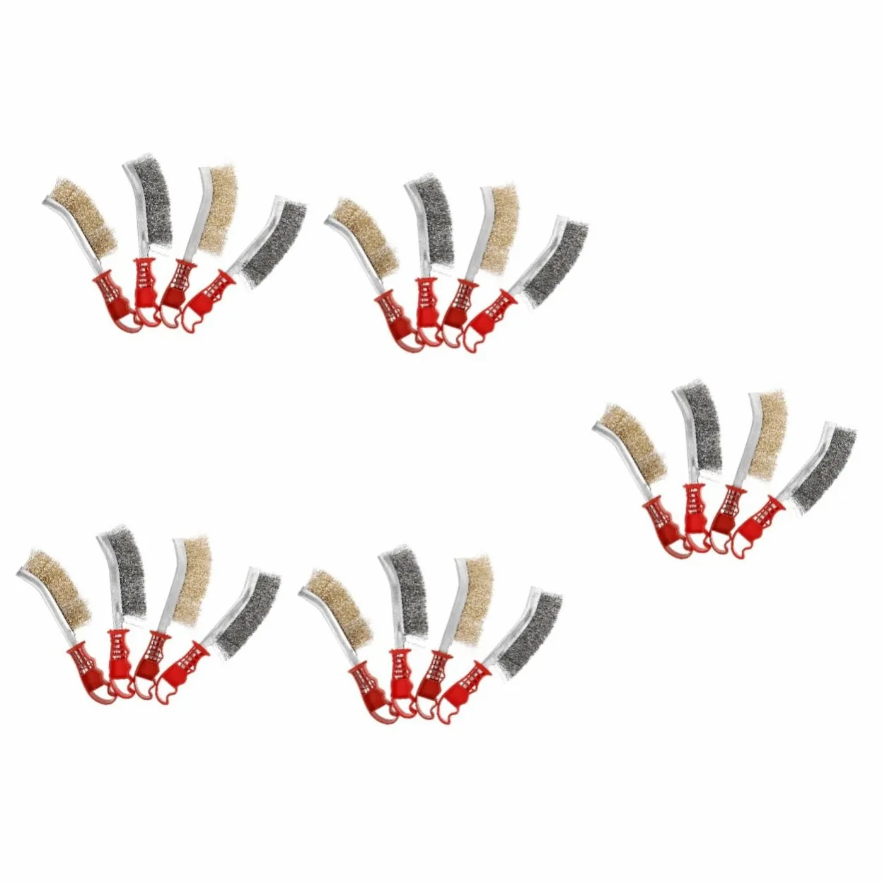 jojofuny 20 Piezas Cepillo de Alambre Cepillo de Parrilla Reutilizable raspador de Parrilla de Barbacoa Cepillo de Cocina Cepillo para Limpiar Limpiador Suministros para Acampar Caucho