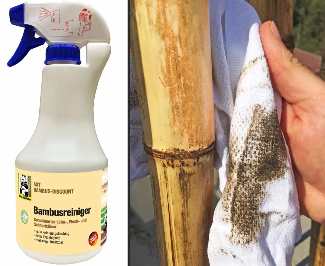 Rama de bambú limpiador – Para la limpieza de bambú productos como tubo de bambú, vallas de bambú y schilfrohrmatten – PGV con buena potencia de limpieza