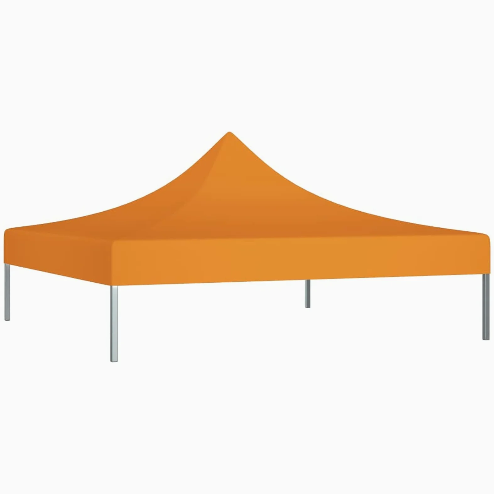 Homgoday Tienda de campaña para fiestas, techo de 2 x 2 m, naranja, 270 g/m², resistente al agua, toldo para jardín, fiesta, camping, evento, tienda de campaña de boda