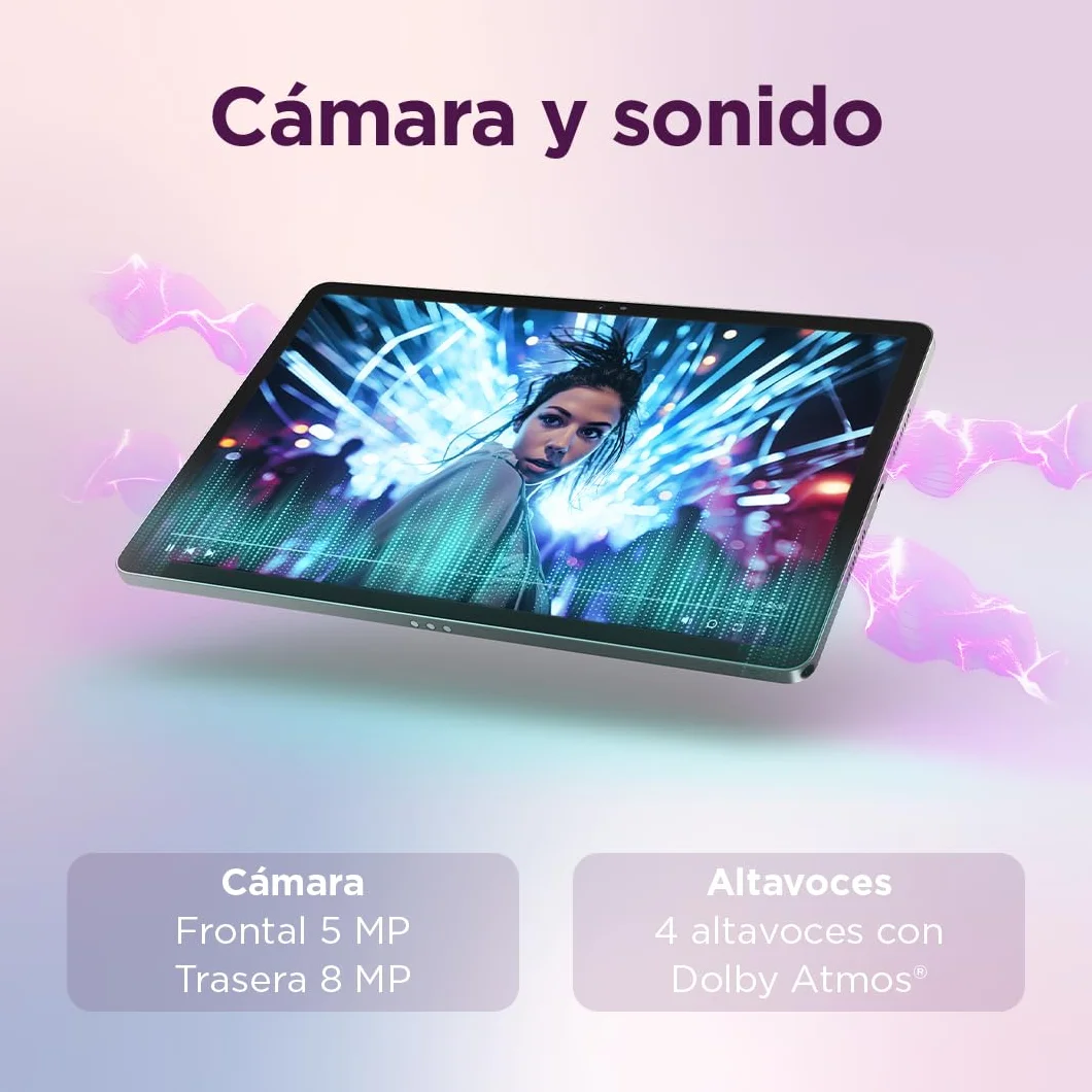 Lenovo Idea Tab 11" 2.5K Tablet 8GB RAM 128GB UFS MediaTek Dimensity 6300 90Hz Wi-Fi 5 Bluetooth 5.2 Android 15 Luna Grey