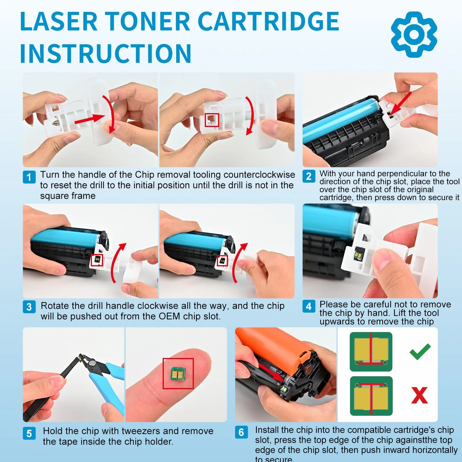 Tóner de Repuesto HP 142A W1420A para LaserJet Pro M110w M110 M110we MFP M140w M140 M140we M139w M139we M139 (1 Negro)