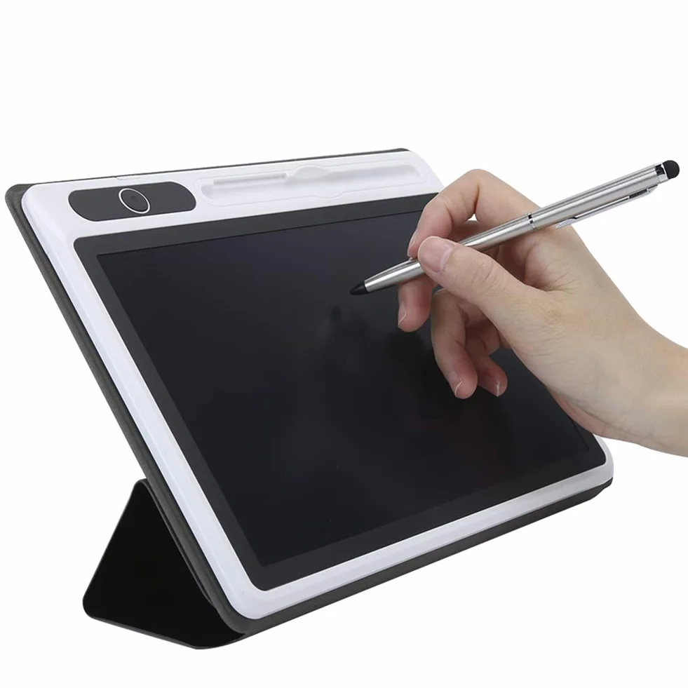Tableta de escritura LCD 10 pulgadas Bloc de notas electrónico Tablero de dibujo Rosa roja