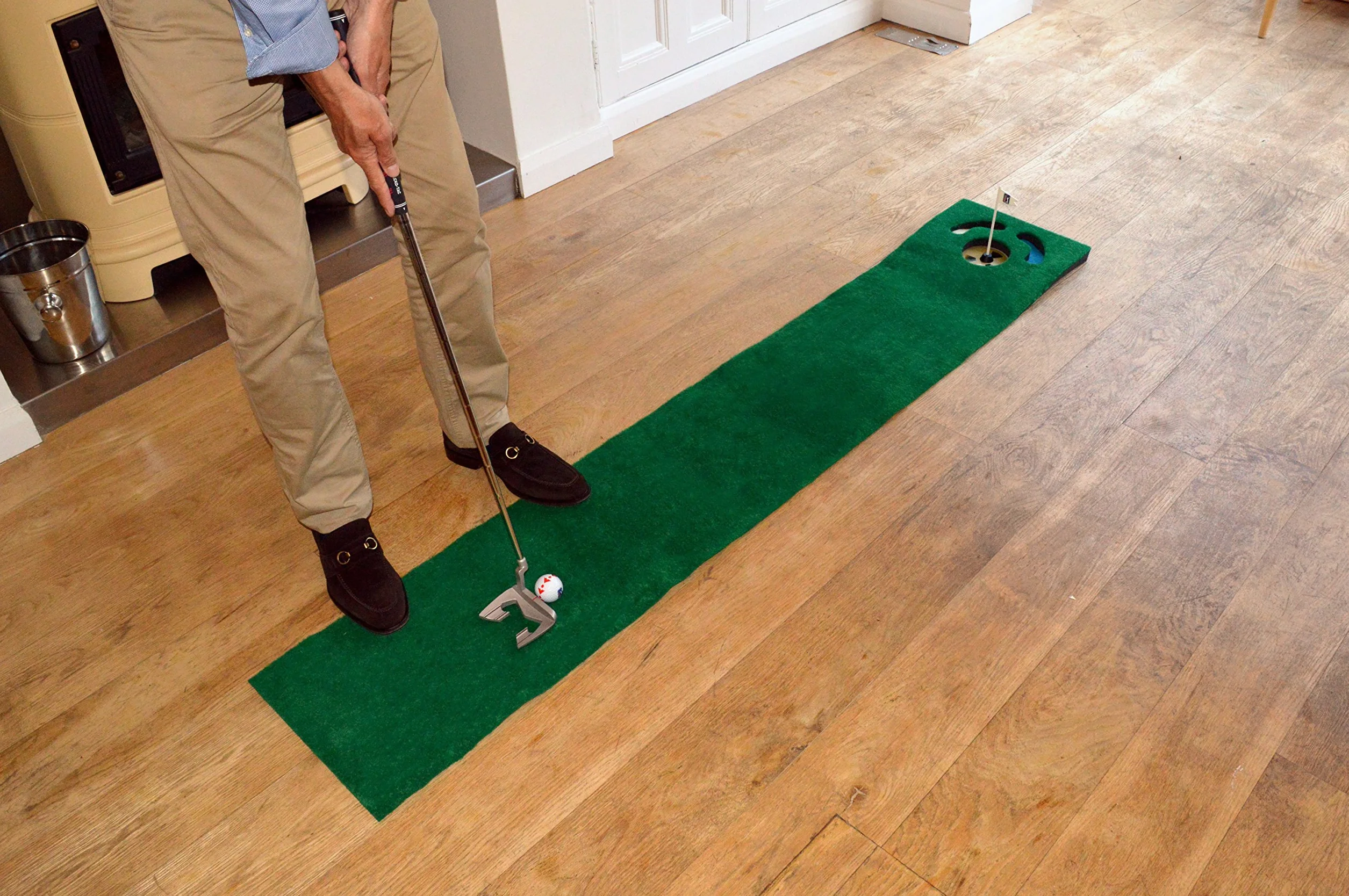 PGA Tour Pelota Alineación Herramienta Alfombrilla Putting Bola Guía 6 Pies Verde