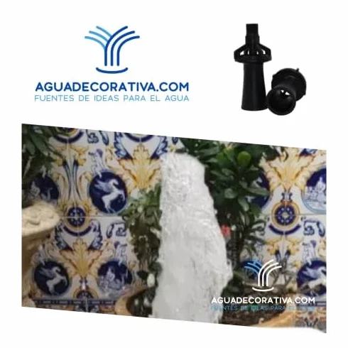 Agua Decorativa Boquillas para Fuentes Sumergidas de Chorro Espumoso Caños Toberas Surtidores de Agua para Estanques Eductores Mezclado