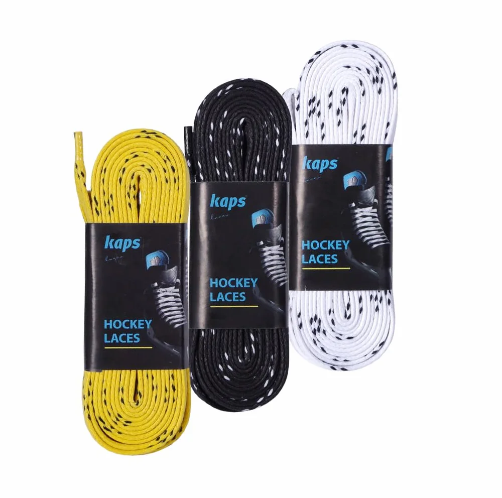 Kaps Cordones profesionales para patines de hockey sobre hielo encerados para patines en línea y de ruedas