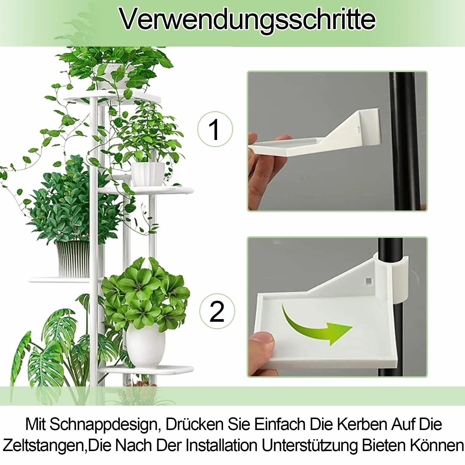 Accesorios para Tienda de Cultivo, 4 Pieza Estantes de Esquina para Tienda de Crecimiento, 8,9 x 8,9cm Accesorios Versátiles para Tienda de Cultivo, para Postes de Tienda de 16mm, Blanco(Reutilizable)