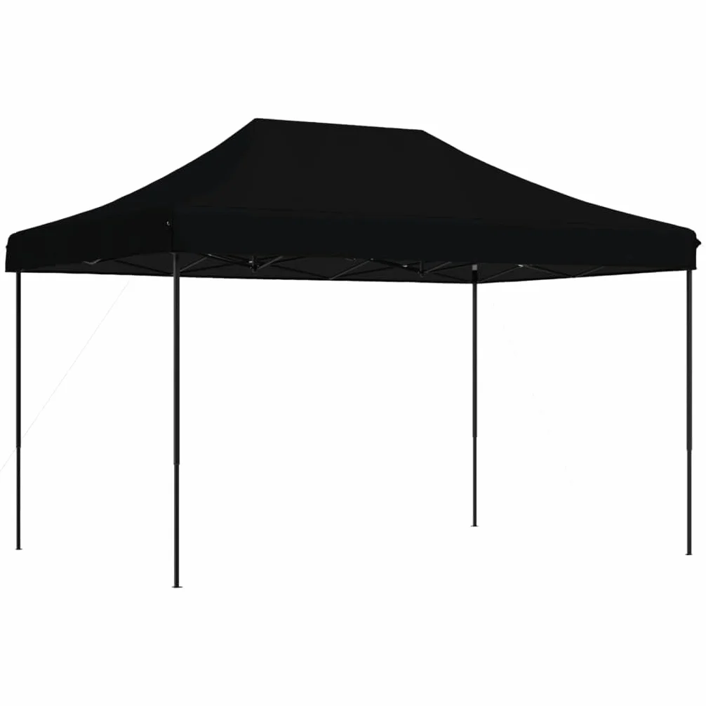 Genérico Tienda de Fiesta Plegable Pop-Up Negra 410x279x315 cm,Casa y jardín,Jardín,Artículos de Exterior,Estructuras de Exteriores,Carpas y cenadores-4005014