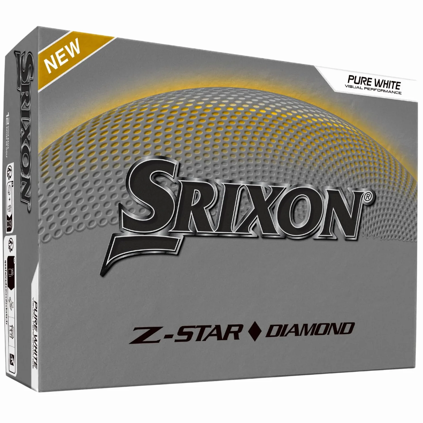 Srixon Z-Star Diamond 2&3 Pelota de Golf Alto Rendimiento FastLayer DG Core 2.0 Spin Skin+