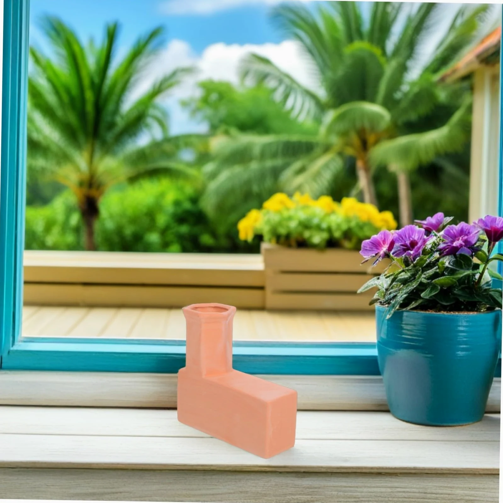 Mipcase Gotero de Riego Automático de Terracota para Plantas Dispositivo de Riego por Goteo Natural para Jardines Interiores y Exteriores Hidratación Precisa y Raíces Saludables