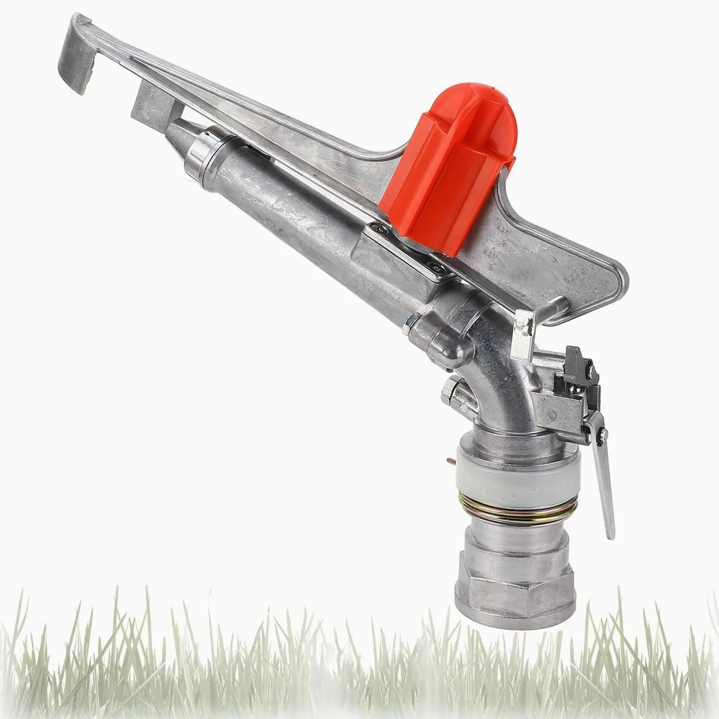 Pistola de riego – Aspersor ajustable de 360 grados para riego de áreas grandes con radio de 26 a 36 metros para granjas, huertos y jardines