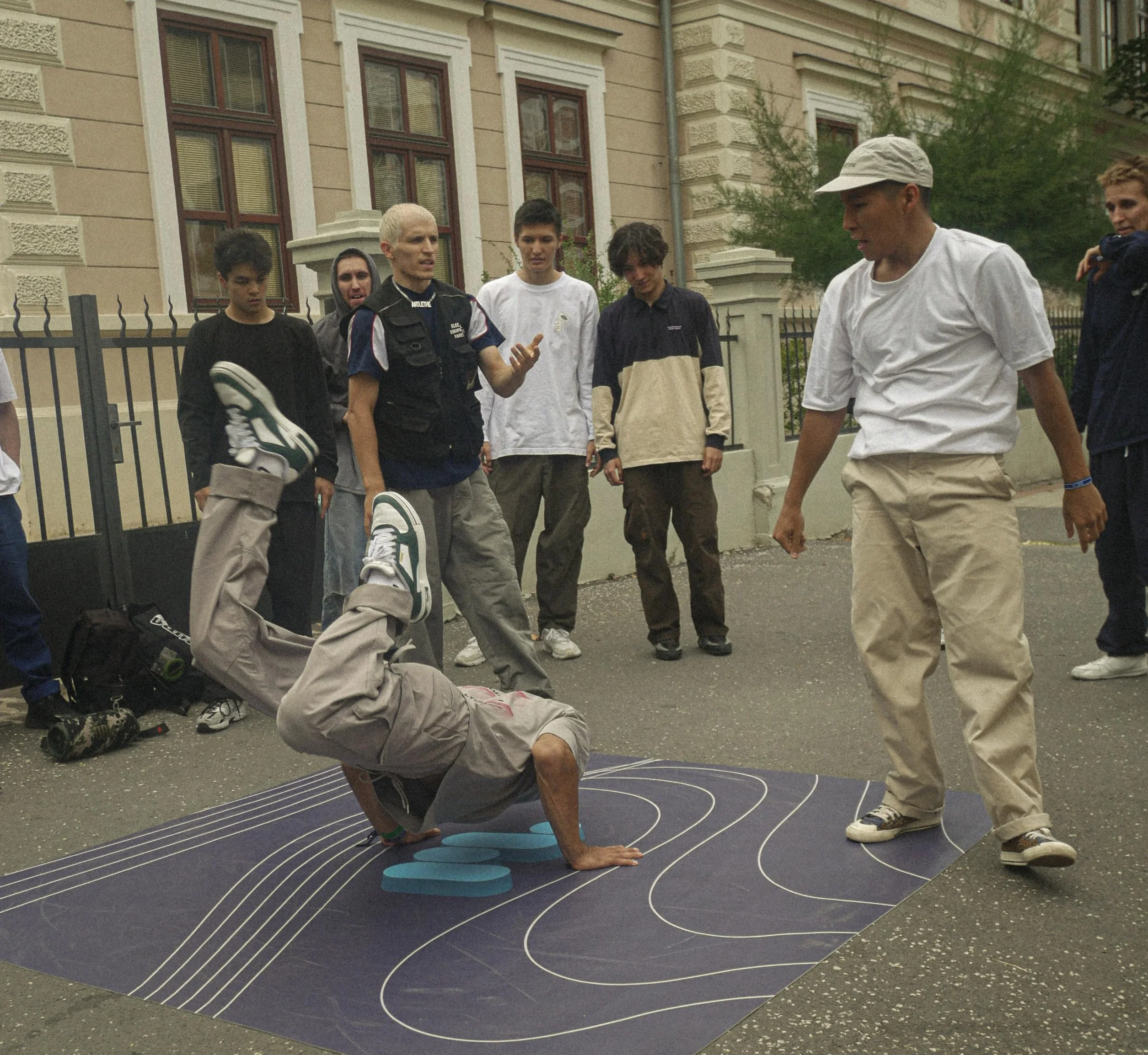 Alfombra de baile para breakdance 195 x 195 cm regalo Bboys Bgirls