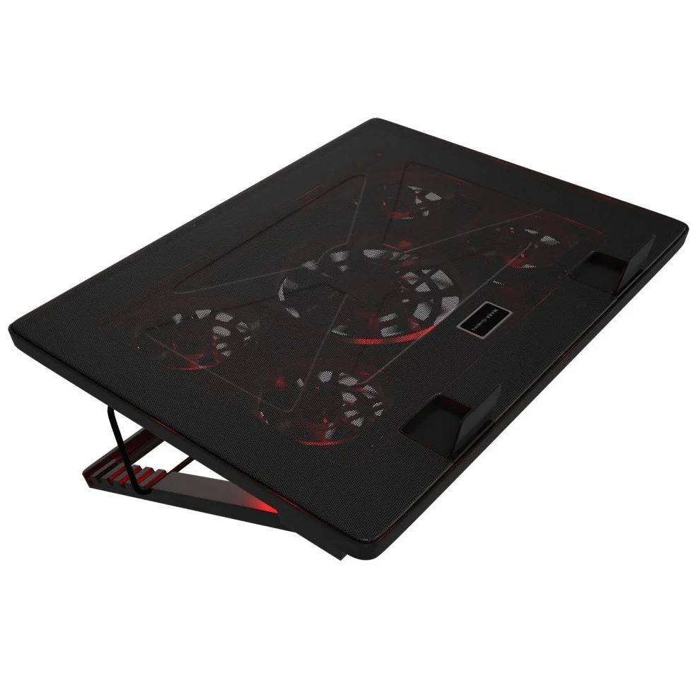 Mars Gaming MNBC2 Base PC 5 Ventiladores LED Roja 2 USB 2.0 17.35 Negro