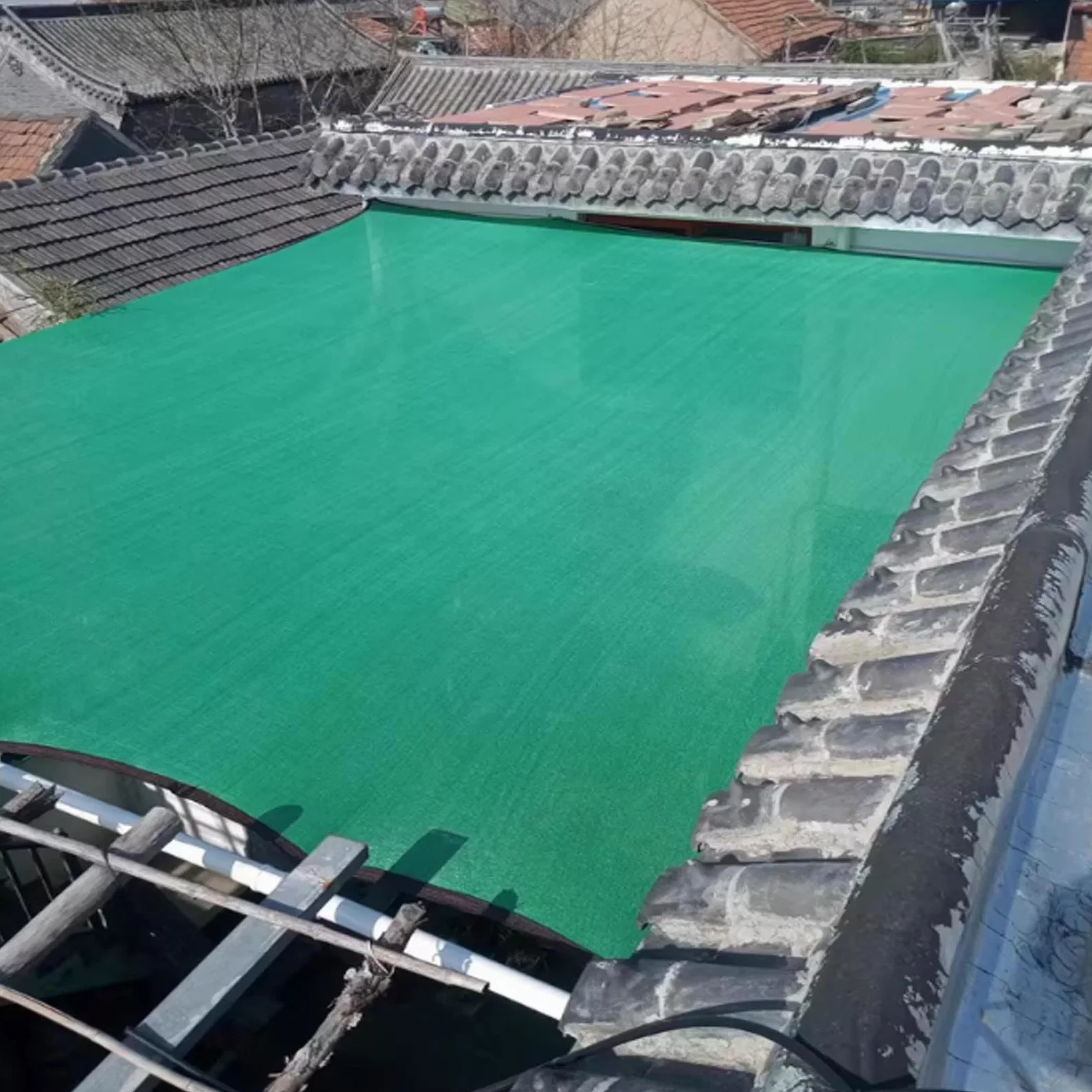 Malla Sombreo Verde 80% Red de Sombra de Jardín Resistente a los Rayos UV Paño de Sombreadora para Planta y Balcón Toldos para Patio Exterior