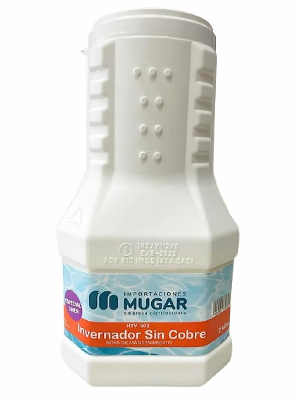 Mugar Dosificador de Cloro Flotante Especial Liner 2kg Invernaje Sin Cobre
