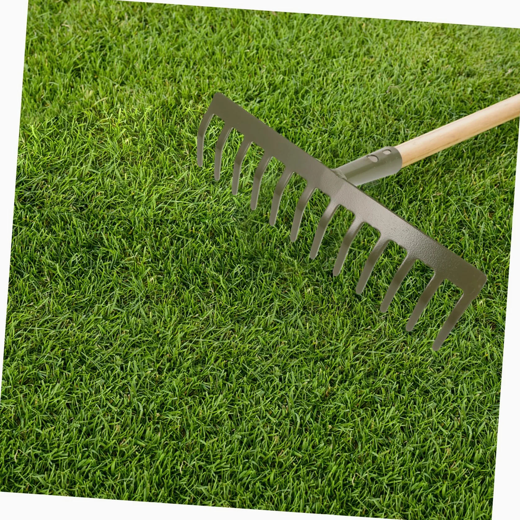 Hemobllo 3piezas Rastrillo De Jardín Metálico Resistente para Césped y Caídas Herramienta De Jardinería Ergonómica Fácil De Usar Limpieza De Jardines para Jardineros