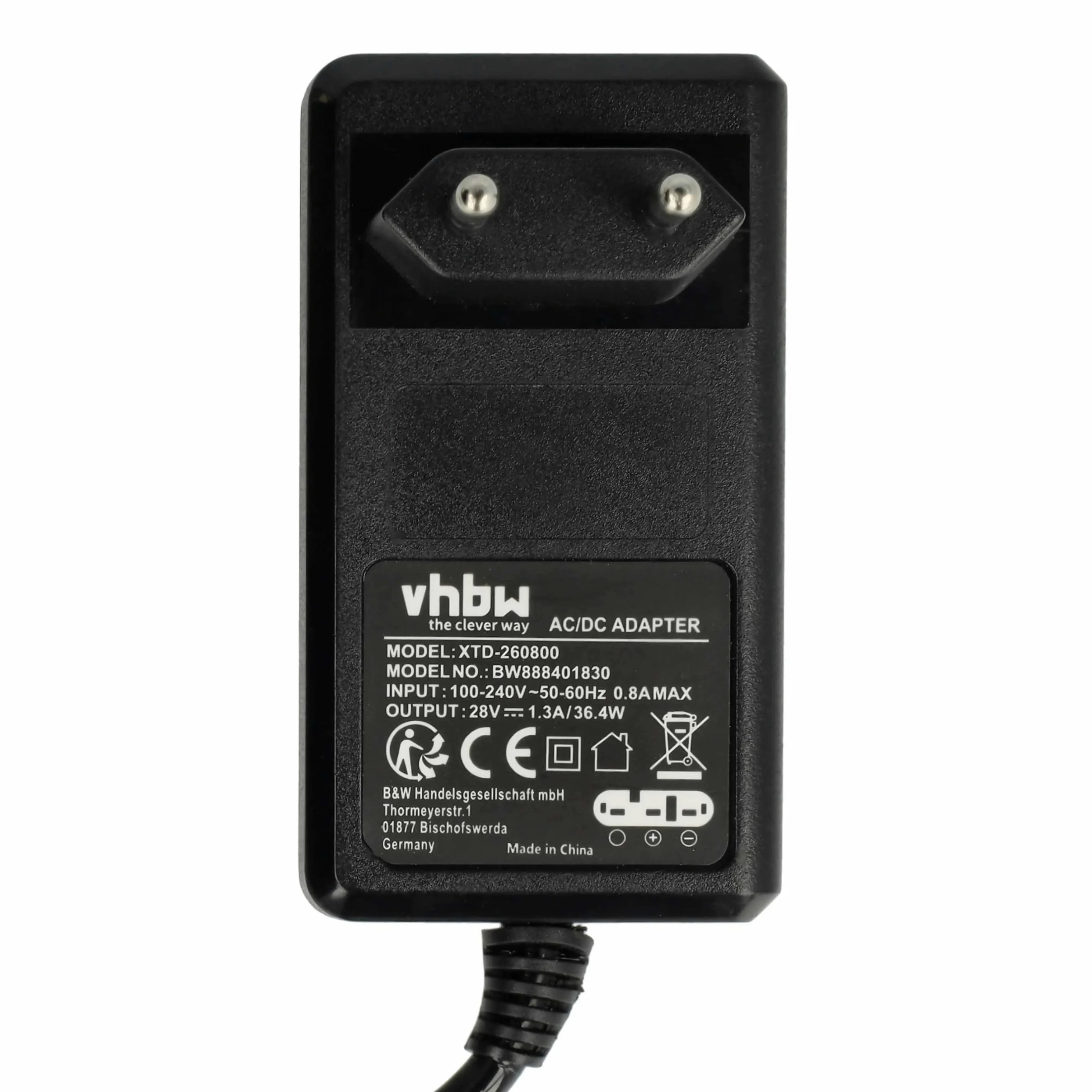 vhbw Set Compatible con Husqvarna Automower 405X, 420 (2016), 415X | cortacésped 1x fuente alimentación, 1x bateria 3400 mAh, 1x cable baja tensión de 5 m