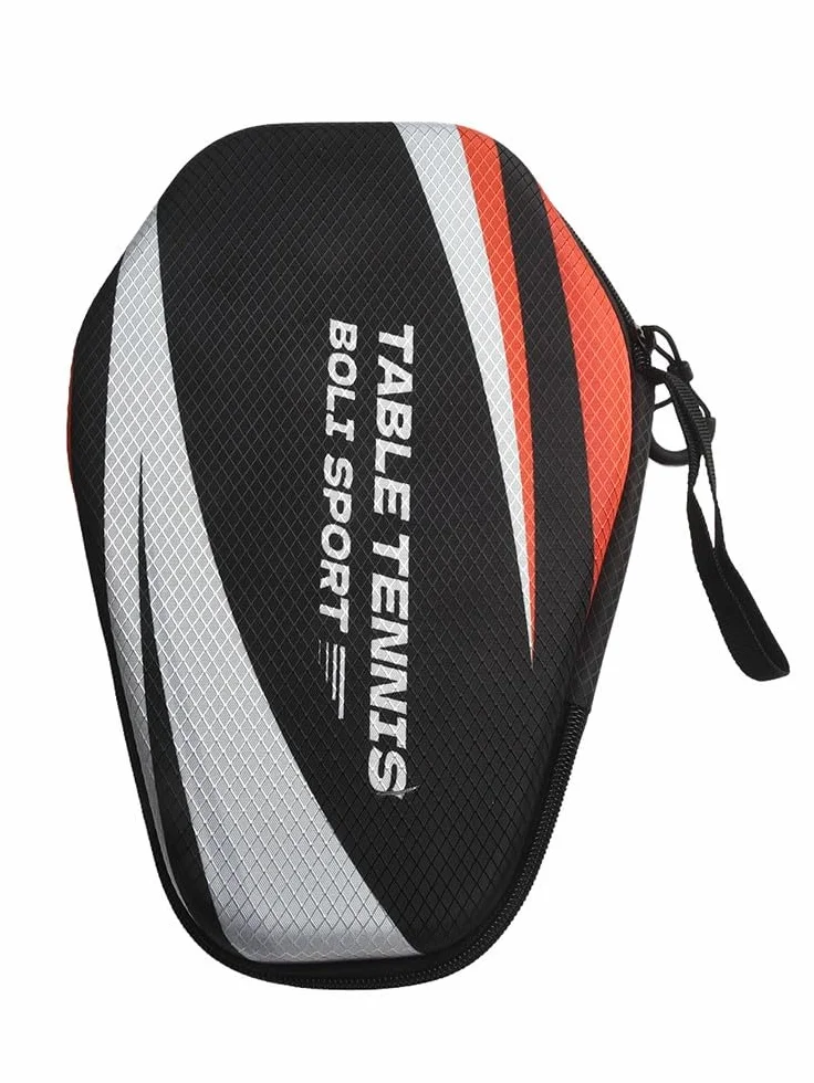 Funda rígida de EVA para raquetas de tenis de mesa, almacenamiento portátil con correa de mano