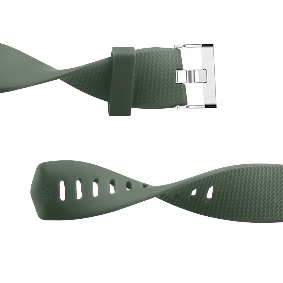 Mugust Correa para Fitbit Charge 2 Mujer Hombre 3Pack Silicona Deportes Ajustable Pulsera Repuesto Negro Azul Verde