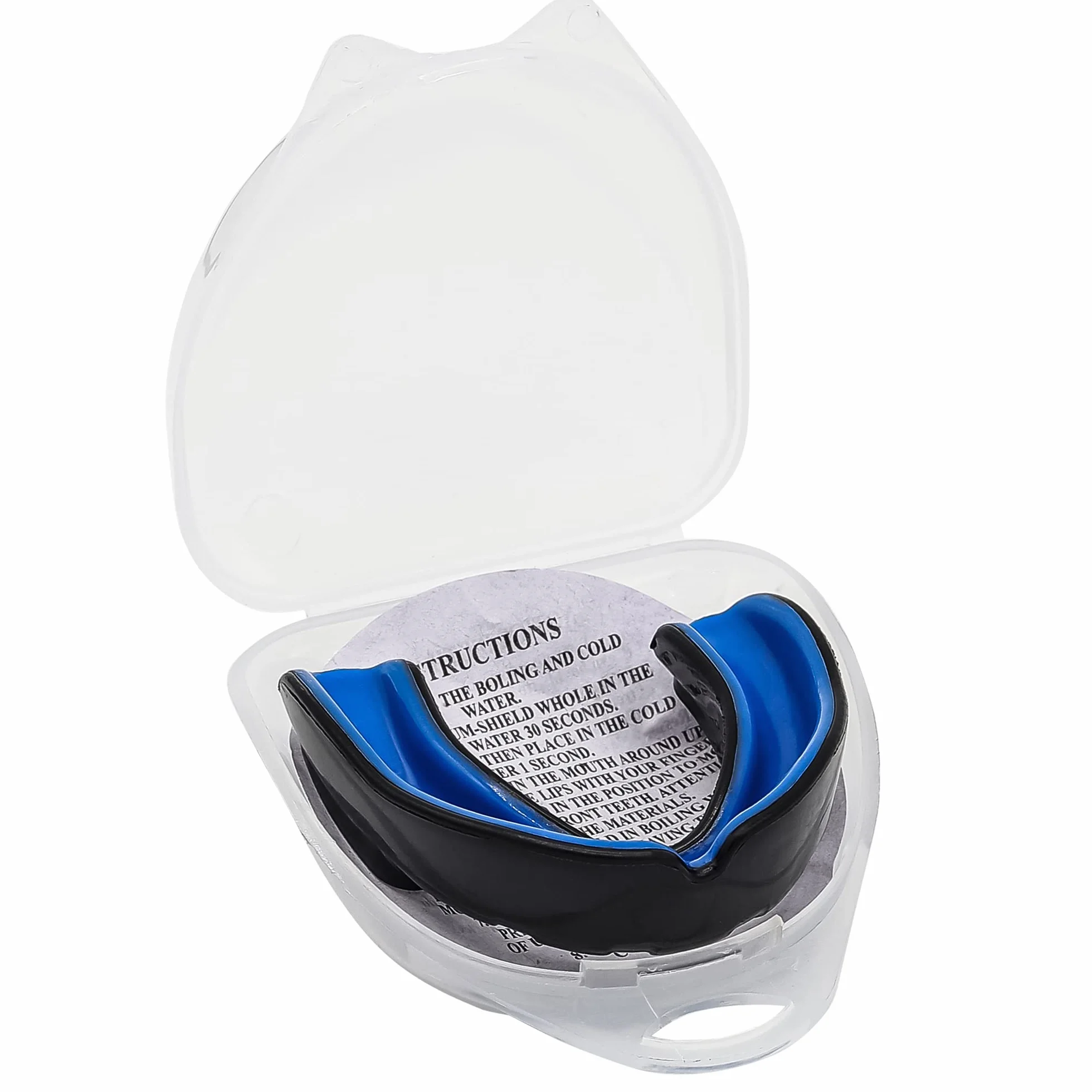 Protector Bucal Adulto Juvenil Junior para Deportes de Contacto Boxeo MMA Rugby Fútbol Lacrosse Hockey Negro Azul
