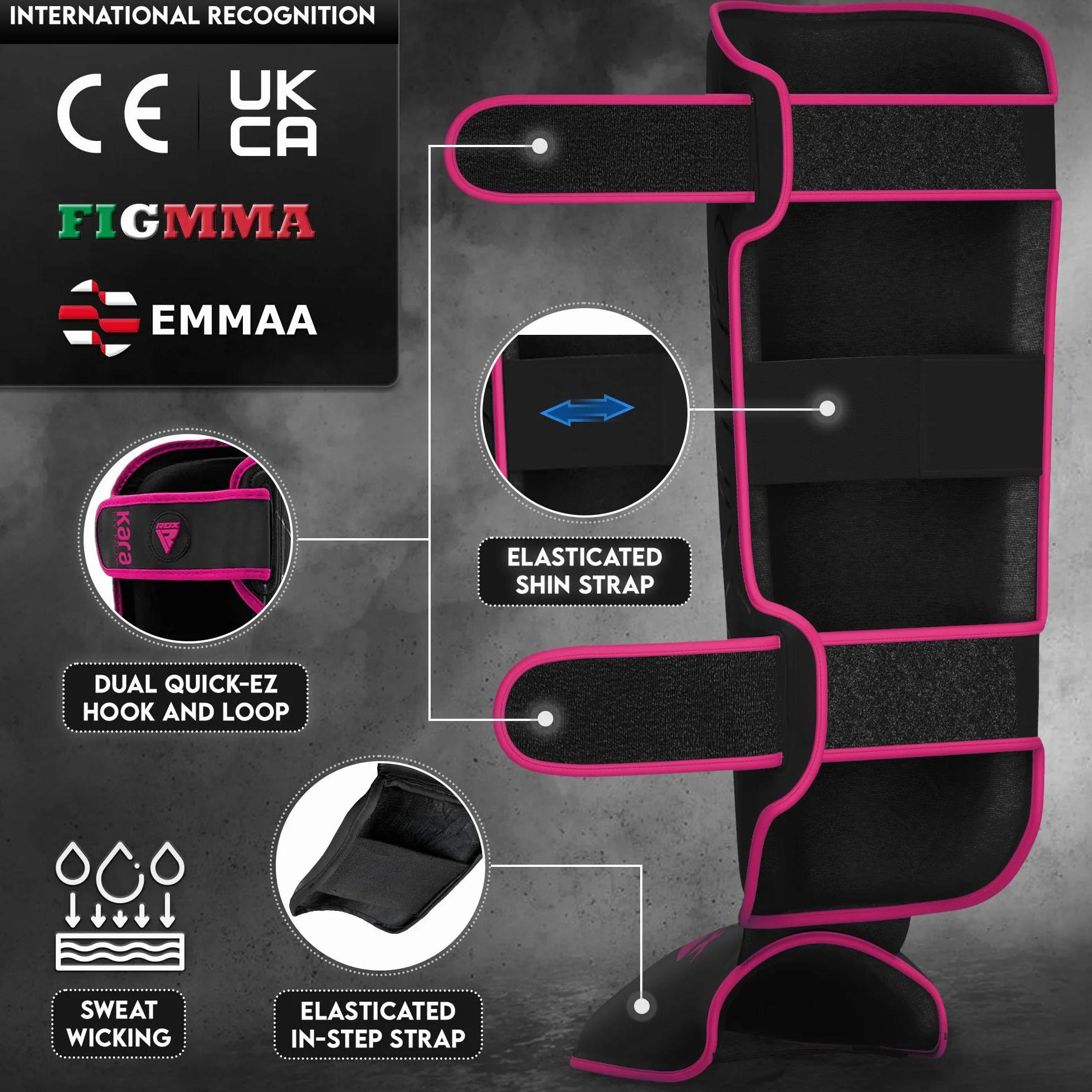 RDX Espinilleras Kick Boxing Muay Thai MMA Protección Cuero Maya Hide Entrenamiento Boxeo Sparring