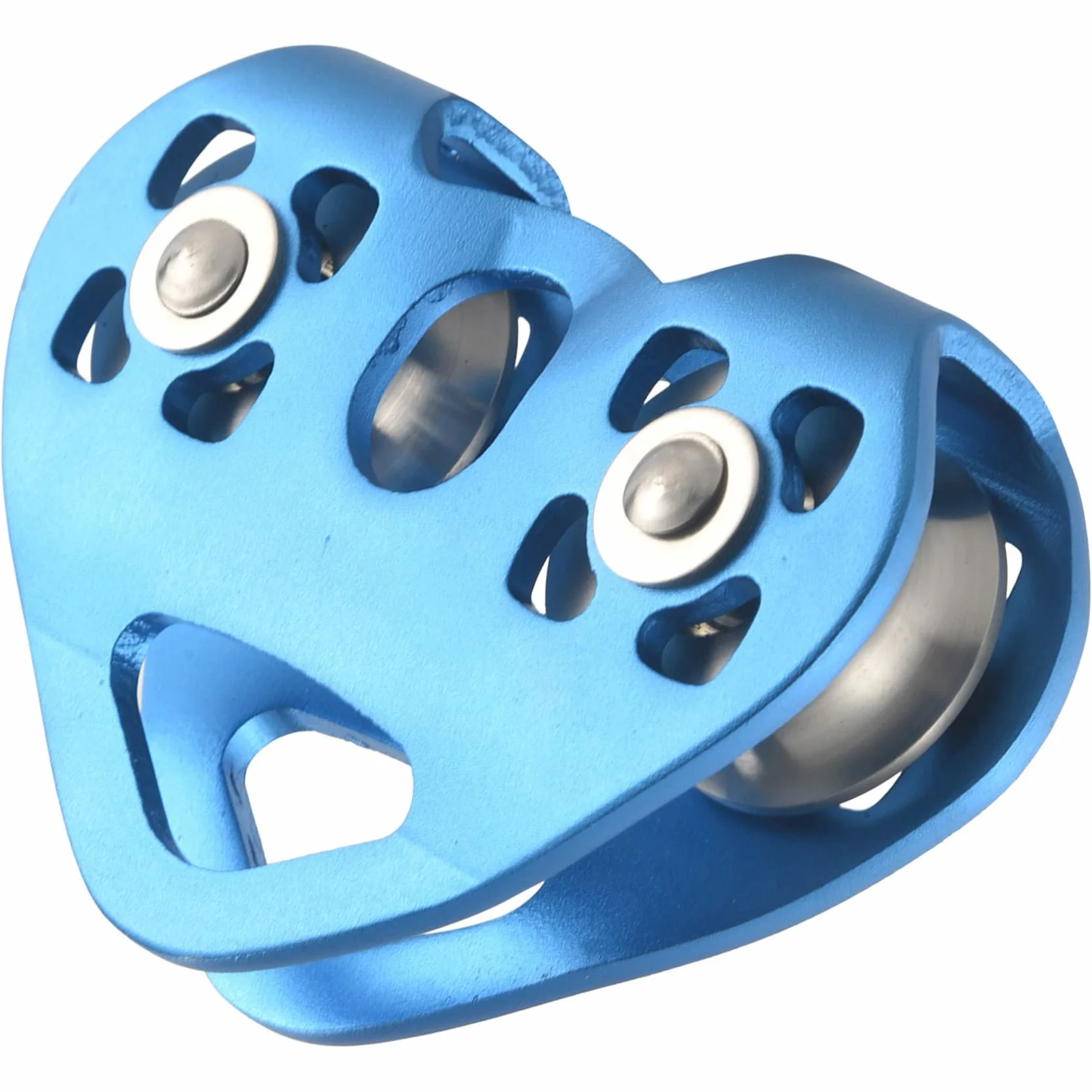Cuerda de cable de acero 13 mm 24 KN doble polea escalada corazón tirolina