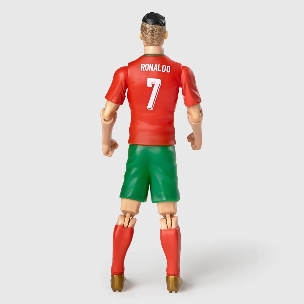 Megableu Ronaldo Figura de fútbol 20 cm articulada con licencia oficial 10 puntos de articulación juguete Portugal