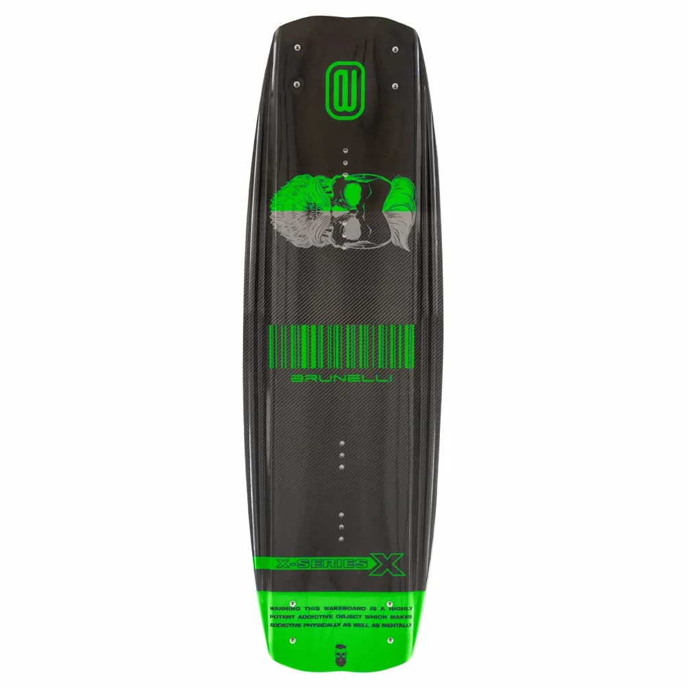 BRUNELLI Juego de wakeboard carbono 138 cm fijación Jobe Maze