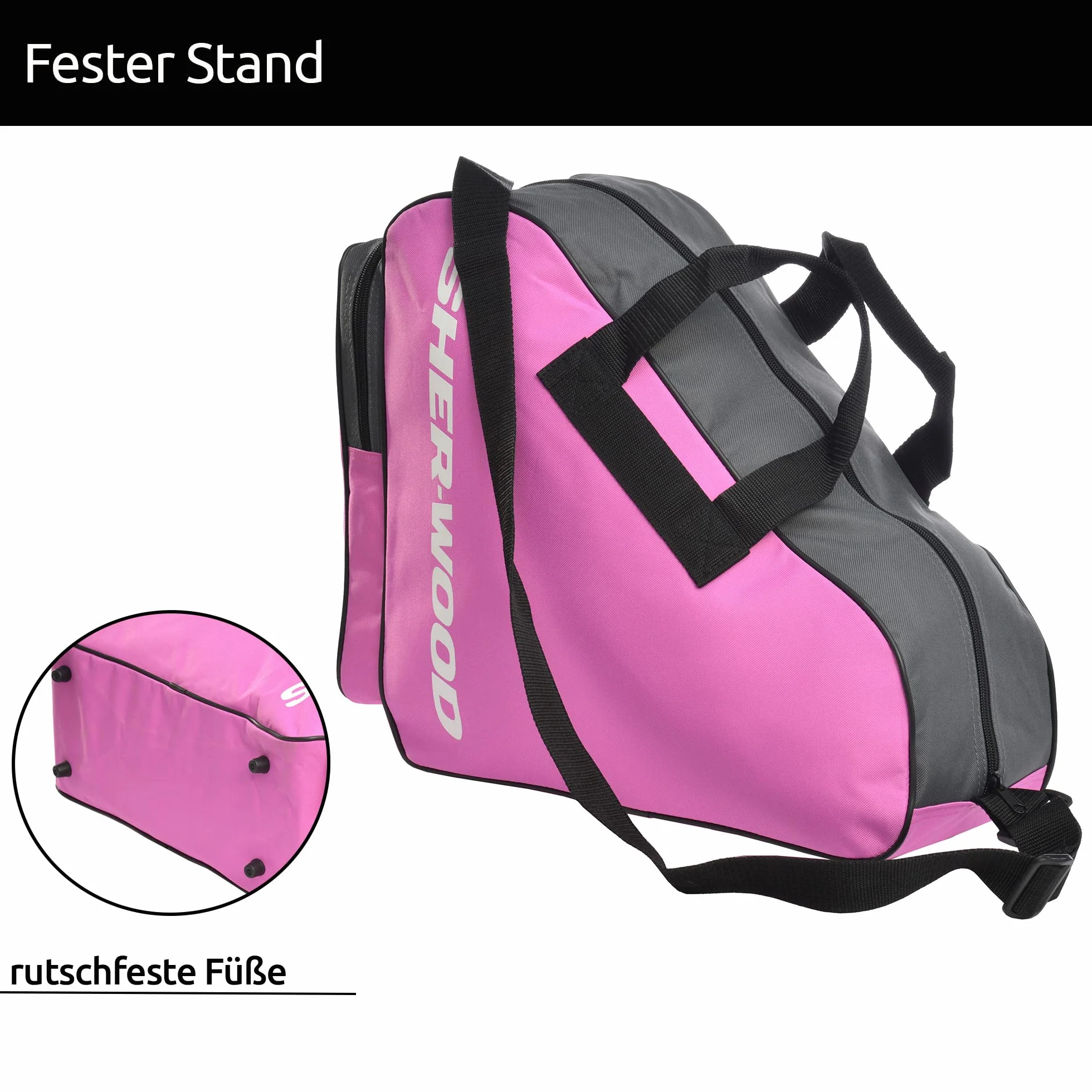 Sherwood Bolsa para Patines de Hielo 42x15x37 cm, Ice Skate Bag para Adultos y Niños