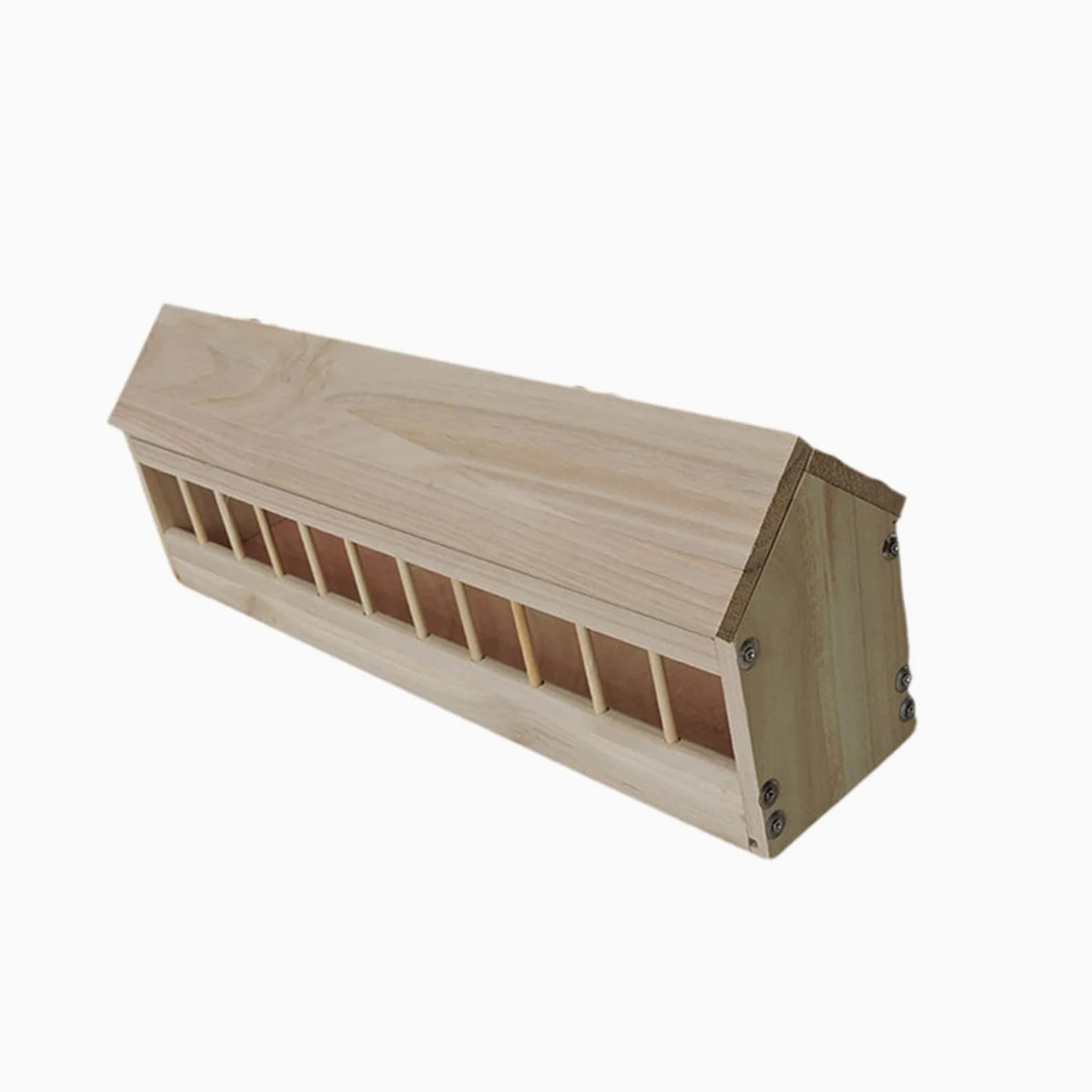 Comedero para Palomas, Recipiente Ranurado, Suministros para Aves, Comedero para Aves de Jardín, Dispensador de Comida para Codornices, Palomas Y Otro, 60cm