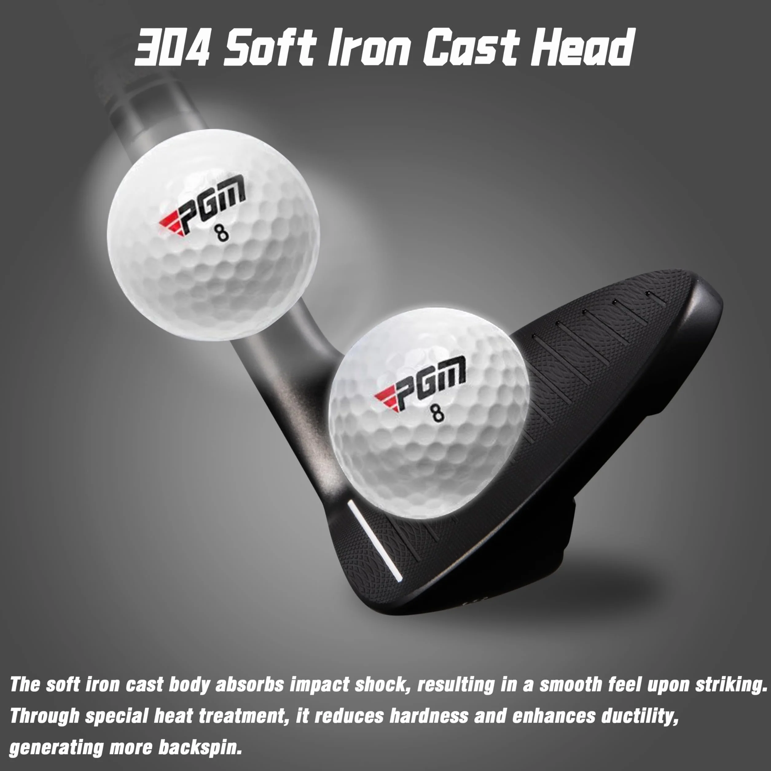 PGM Cuña de arena 72 grados para zurdos CNC Bunker Buster Golf